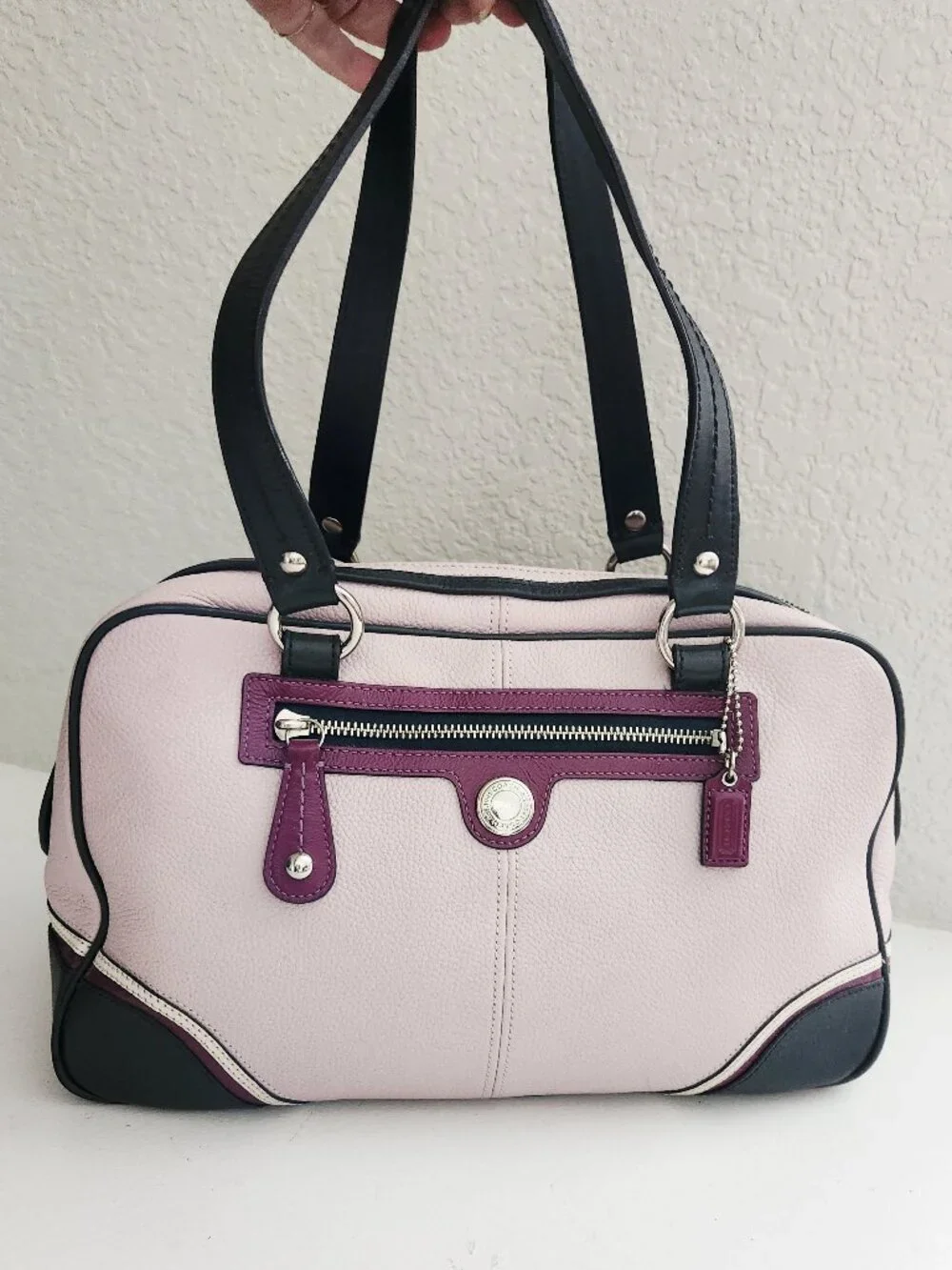 Euc Coach Laura Leather Spectator Shoulder Bag Purse